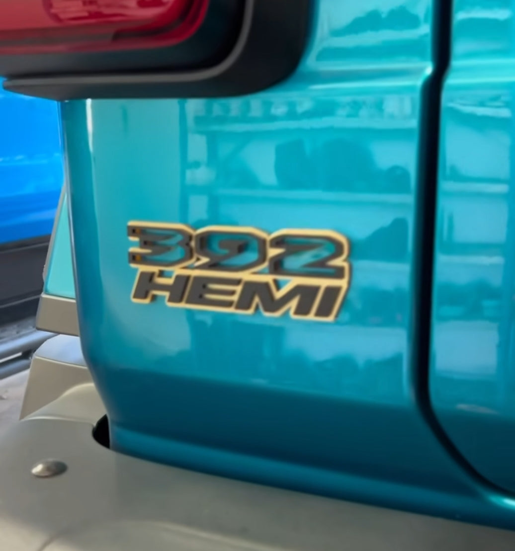 Laser Cut Acrylic "392 Hemi" Emblems