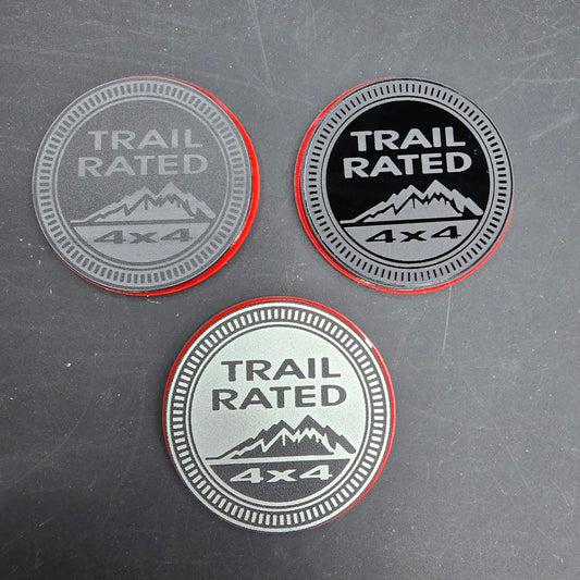 Jeep Trail Rated Emblem (Engraved Acrylic) (Copy)