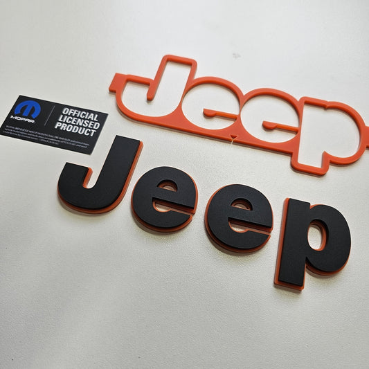 Laser Cut Acrylic "Jeep" JK Grill Emblem
