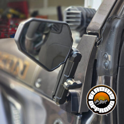 "Doors Off" Mirror Brackets for Gladiator Wrangler JL / JT