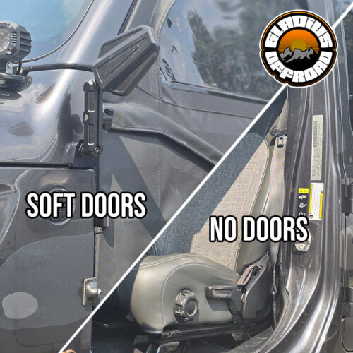 "Doors Off" Mirror Brackets for Gladiator Wrangler JL / JT